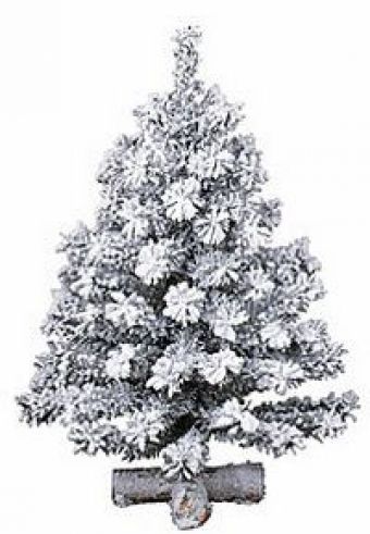 Елка настольная с напылением искусственным снегом), 45см